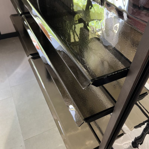 Fiam Remind Стеллаж со стеклянными полками, размеры: 213 х 40 х 260h см, цвет - бронзовый