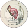 Gien Grands Oiseaux Обеденная тарелка с рисунком Héron (Цапля), диаметр - 26,3 см