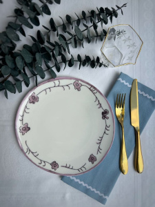 Serax Marni Midnight Flowers Набор из 2-х тарелок с рисунком Dark Viola MF, диаметр - 24 см