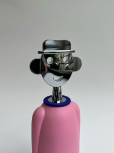 Alessi Alessandro M. Штопор, размеры: 6х6х21h см, цвет - синий, розовый
