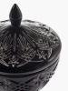 Serax Black Josephine Фарфоровая конфетница с крышкой, размеры: 15х15х24h см, цвет - черный