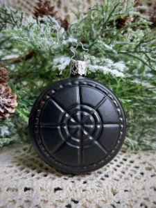 Inge Glas Стеклянная елочная игрушка Мишень для дротиков, размер - 8 см