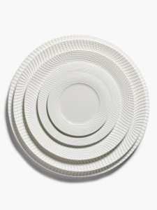 Serax Nido Набор из 2-х обеденных тарелок с рельефными полями, размеры: 29х29х1,9 см, цвет - белый