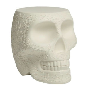 Qeeboo Mexico Кофейный столик Череп, размеры: 38,2x53x45h см, цвет - слоновая кость