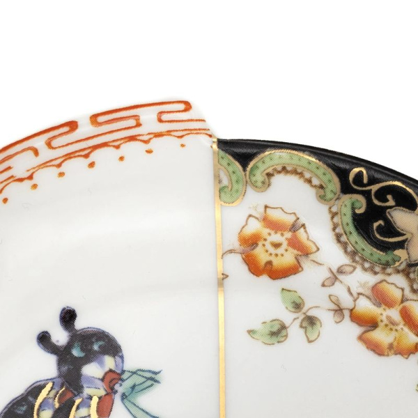 Seletti Hybrid Десертная тарелка Zemrude, диаметр - 15 см, цвет - белый, разноцветный