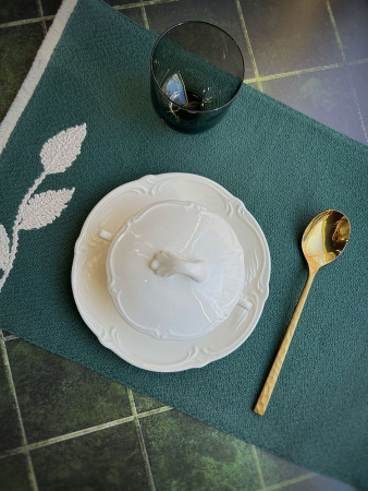 Gien Rocaille blanc Набор из 2-х пиал с крышкой для супа, объем - 190 мл, цвет - белый