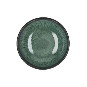 Pomax MIRHA ESMERALDA Керамическая пиала, диаметр - 16,3 см, цвет - черный, бирюзовый