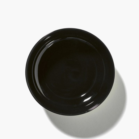 Serax De Набор из 2 фарфоровых пиал, размеры: 15,5х15,5х4,2 см, цвет - черный, белый