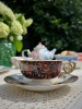 Seletti Hybrid Фарфоровая чайная пара Kannauj, 10,5х10,8х5,7 см, белый, черный, красный
