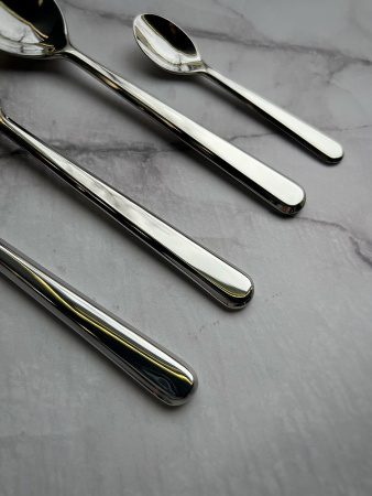 Alessi Amici Набор столовых приборов на 6 персон из 24 предметов, полированная нержавеющая сталь