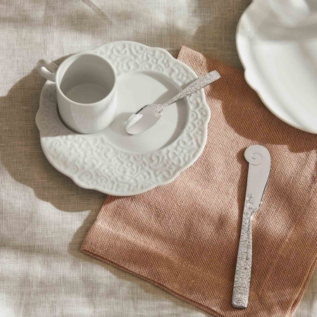 Alessi Dressed Фарфоровая тарелка для завтрака, диаметр - 16 см, цвет - белый