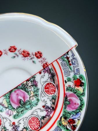 Seletti Hybrid Tamara Фарфоровая кофейная пара для эспрессо, цвет - белый, разноцветный