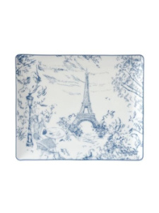 Bernardaud Tout Paris Прямоугольное блюдо, размеры: 21х19 см, цвет - белый, синий