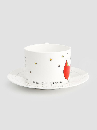 Farforite Фарфоровая чайная пара Маленький принц с декором 