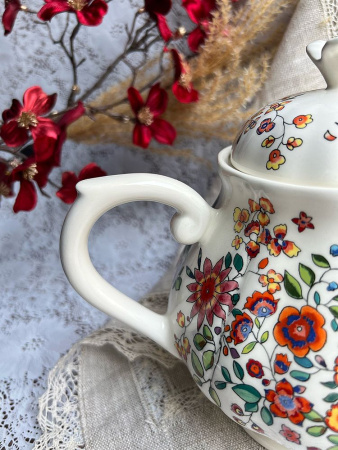 Gien Poesie Заварочный чайник с крышкой, объем - 1100 мл, высота - 17,5 см, цвет - разноцветный