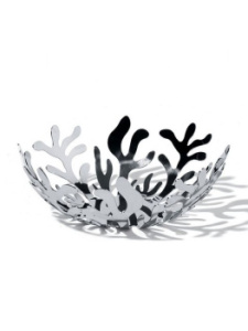Alessi Mediterraneo Металлическое блюдо для фруктов, размеры: 25х25х9h см, полированная сталь