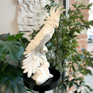 Abhika Фарфоровая статуэтка "Какаду", 39 см, белый