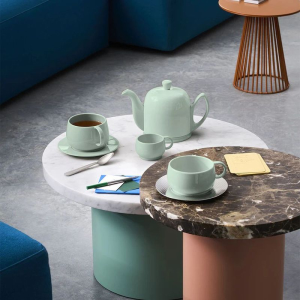 Degrenne Cafeterie Empileo Чайная пара, объем - 390 мл, цвет - голубой