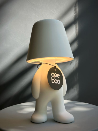 Qeeboo Sweet Brothers TOM Декоративный светильник, размеры: 15x15x31 см, цвет - белый матовый