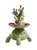 Qeeboo Turtle Керамическая подставка для украшений, размеры: 29x26x22 см, цвет - оливковый матовый