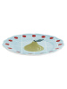Bitossi Home Quadri Десертная тарелка с декором Light blue (груша), диаметр - 22,5 см, цвет- голубой
