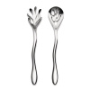 Alessi Mediterraneo Набор из 2 сервировочных ложек для салата, длина - 27,5 см, нержавеющая сталь