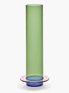 Serax Glass Towers Большая стеклянная ваза, размеры: 12,5х7х32,5h см, цвет - зеленый