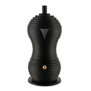 Alessi Pulcina Гейзерная кофеварка на 3 чашки эспрессо, объем - 150 мл, цвет - черный матовый