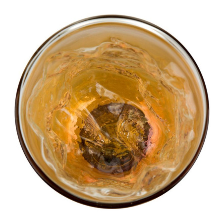 Seletti Diesel Cosmic Dinner Meteorite Стеклянный стакан, размеры: 8,5х8,5х10 см, цвет - янтарный