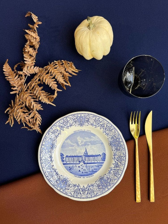 Gien Monuments de Paris Десертная тарелка с рисунком Invalides, диаметр - 19,8 см