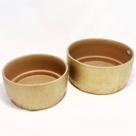 D&M Depot Набор из 2 кашпо Loop, золотой