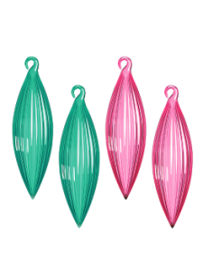 Чуть Чуда Набор стелкянных елочных игрушек ручной работы "Зима"