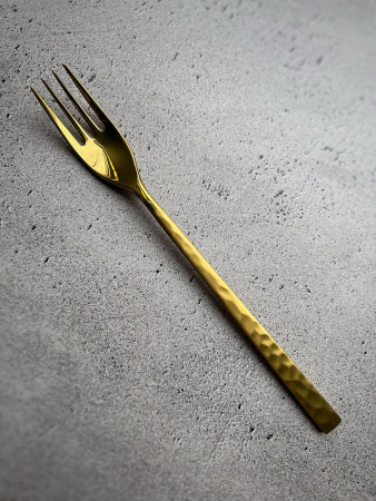 Degrenne Fuse Martele Laiton Столовая вилка, длина - 21,5 см, цвет - золотой