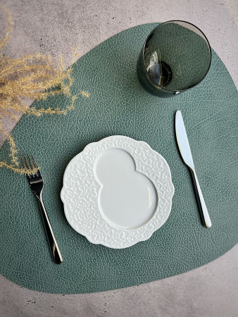 Alessi Dressed Фарфоровая тарелка для завтрака, диаметр - 16 см, цвет - белый