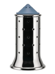 Alessi Salt Castor Солонка, размеры: 6,3х6,3х11,3h см, цвет - зеркальный, голубой
