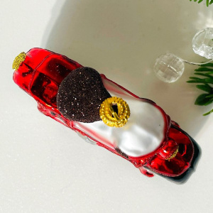 Impuls Стеклянная елочная игрушка Велосипед, размер - 8 см