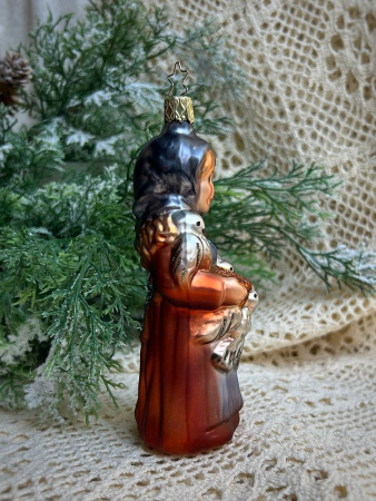 Inge Glas Стеклянная елочная игрушка Золушка, размер - 14,5 см