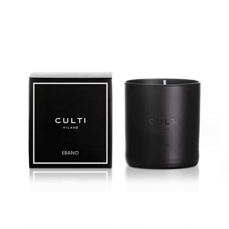 Culti Milano Colours Ароматическая свеча Ebano, вес - 270 г, цвет - черный