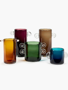 Serax Vase Aubergine Wind&Fire Стеклянная ваза, размеры: 24х24х31h см, цвет - бордовый