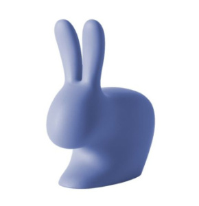 Qeeboo Rabbit Декоративный заяц - стул, размеры: 45,3 x 26,2 x h 52,7 см, голубой матовый