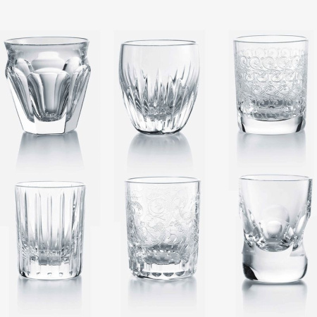 Baccarat Les Minis Набор из 6 хрустальных рюмок, объем - 60 мл, цвет - прозрачный