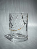 Seletti Kintsugi Стеклянный стакан, размеры: 7,6х7,6х10,5 см, цвет - прозрачный, золотой