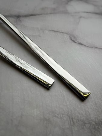 Degrenne Fuse Mirror Набор из 2 сервировочных ложек для салата, 26 см, цвет - хром