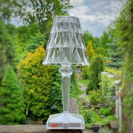 Kartell Battery Настольная лампа, 26 см, прозрачный