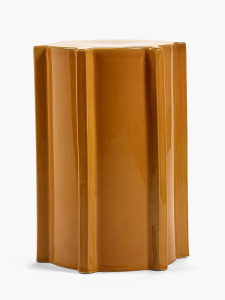 Serax Geometrical Pawn Керамический столик, размеры: 31х31х45h см, цвет - Ocher (охра)