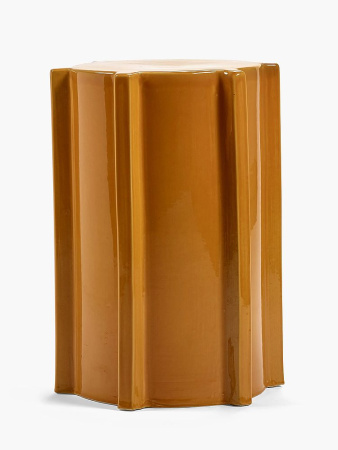 Serax Geometrical Pawn Керамический столик, размеры: 31х31х45h см, цвет - Ocher (охра)