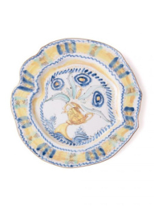 Seletti Classics on Acid Тарелка для основного блюда Spanish Yellow, диаметр - 28 см, белый, желтый