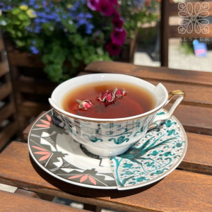 Seletti Hybrid Фарфоровая чайная пара Aspero, размеры: 10,5х10,8х5,7h см, белый, зеленый, черный