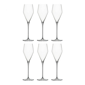 Zalto Denk Art Champagne Набор из 6 бокалов для шампанского, 24 см, 220 мл, прозрачный
