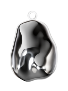 Чуть Чуда Стеклянная елочная игрушка ручной работы "Капля времени"